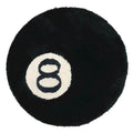 the 8 ball black round aesthetic grunge accent rug Josephorin