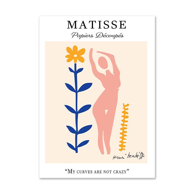 wall art canvas paintings matisse abstract modern art print aesthetic posters roomtery