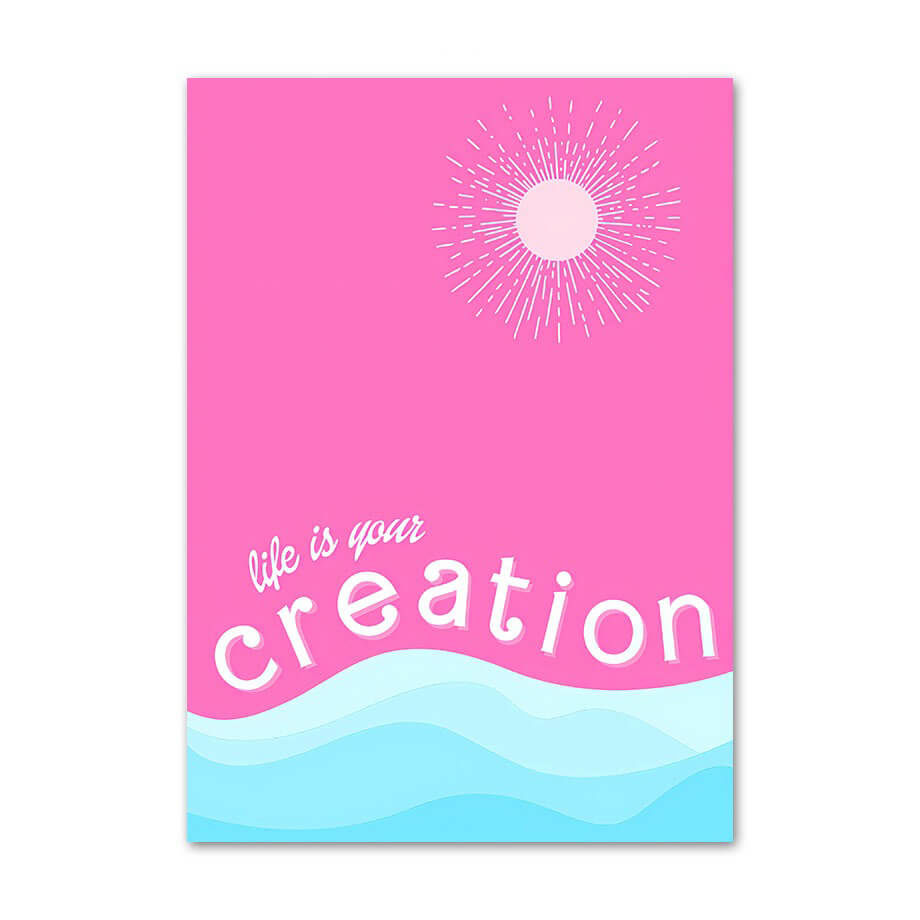 barbiecore aesthetic gallery wall art prints canvas posters in bright pink and acid blue colors 