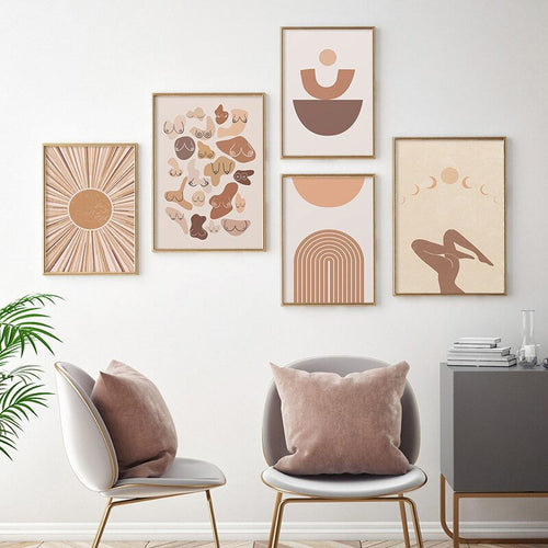 Boho Abstraction Canvas Posters