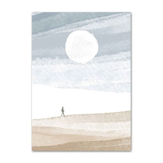 boho aesthetic wall art gallery wall canvas posters roomtery