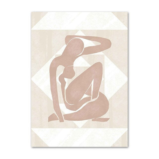 boho aesthetic wall art gallery wall canvas posters roomtery