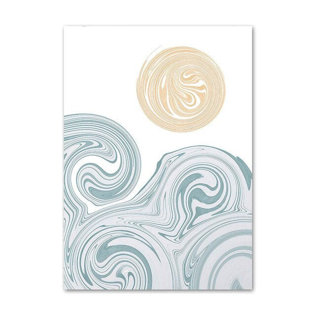 boho aesthetic wall art gallery wall canvas posters roomtery