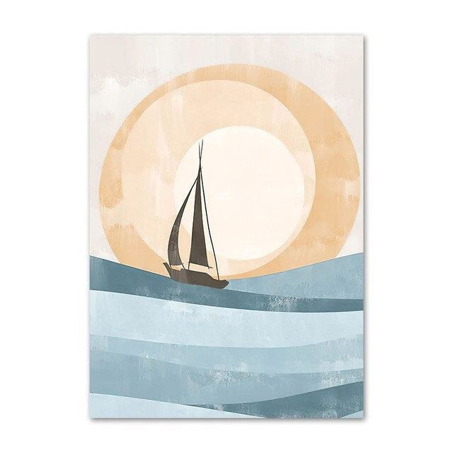 boho aesthetic wall art gallery wall canvas posters roomtery