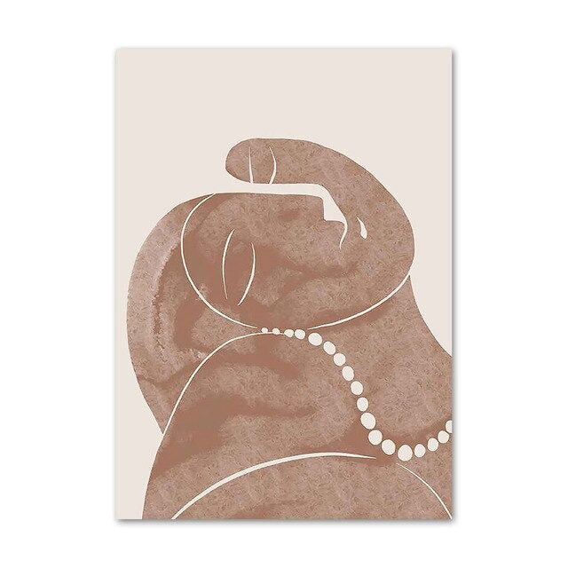 boho aesthetic wall art gallery wall canvas posters roomtery