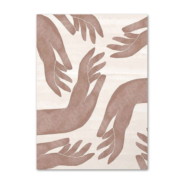 boho aesthetic wall art gallery wall canvas posters roomtery