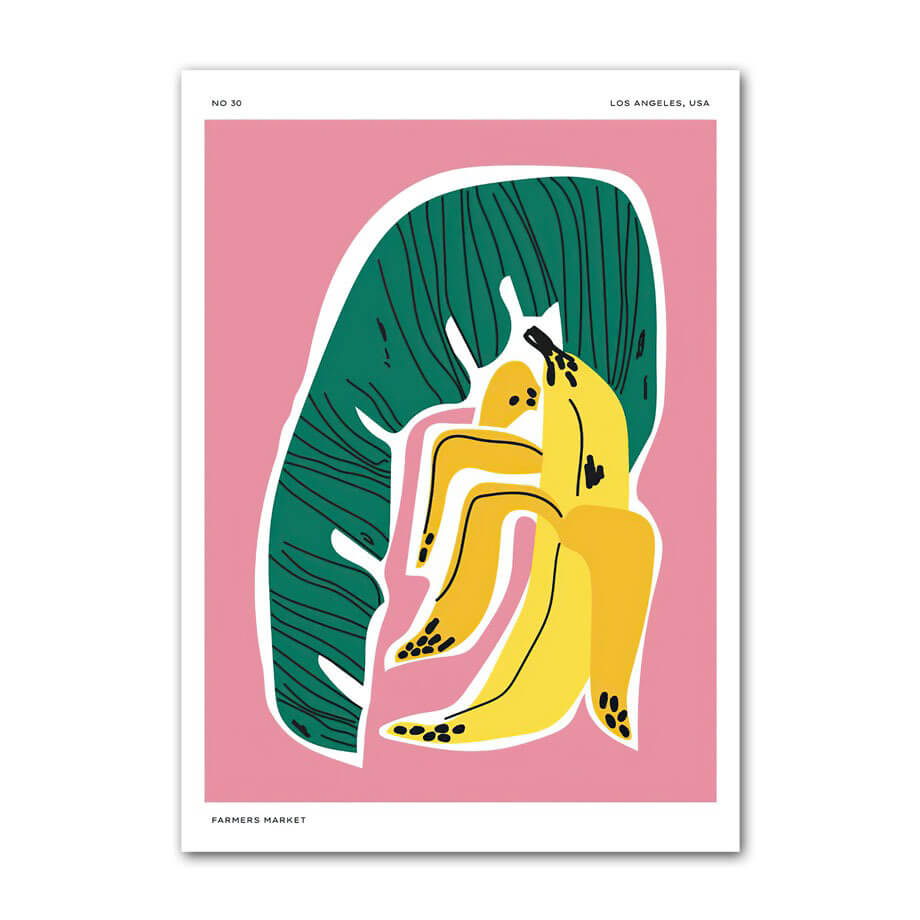 colorful modern art cut out gallery wall art aesthetic posters
