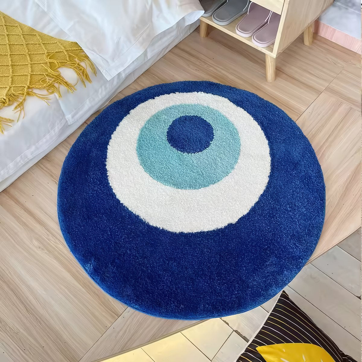 Evil Eye Tufted Accent Rug