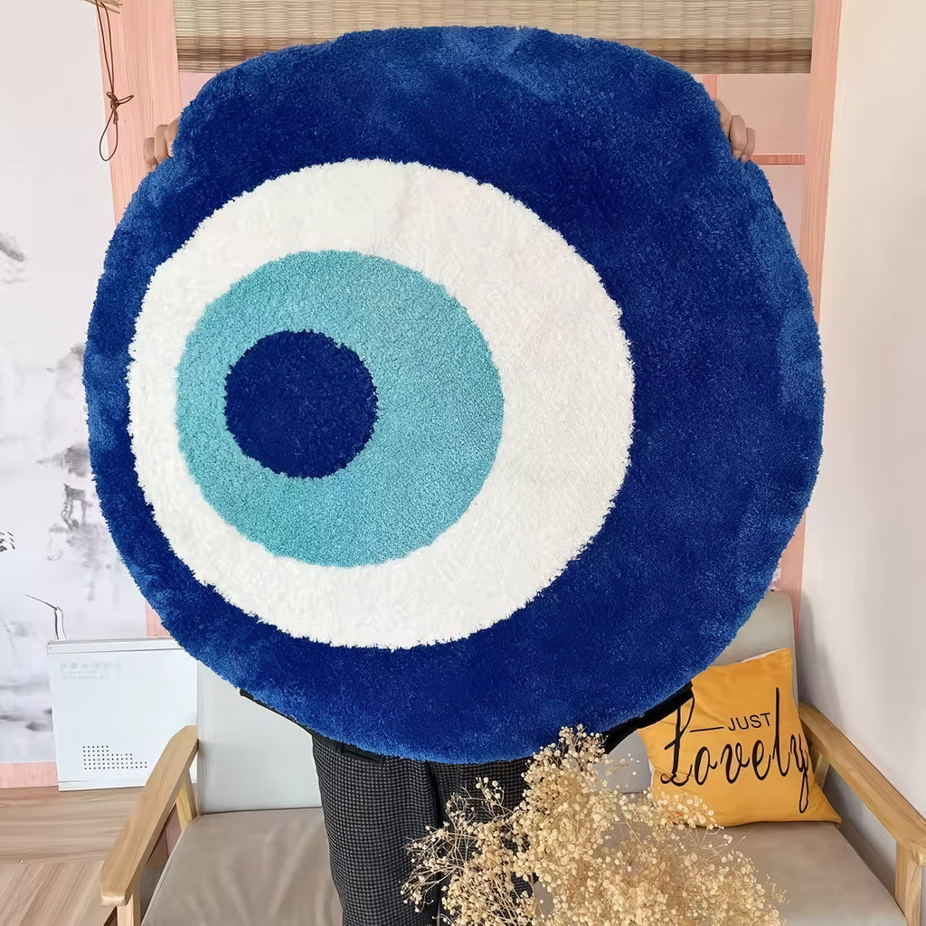 Evil Eye Tufted Accent Rug