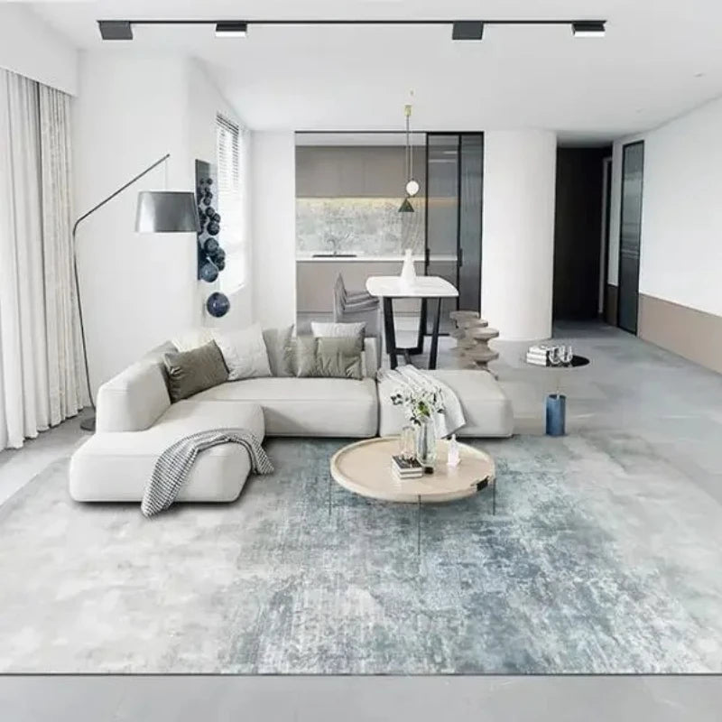 Light Luxury Carpets for Living Room Large Area Lounge Carpet Minimalist Bedroom Decor Gray Rug Home Soft Washable Floor Mat