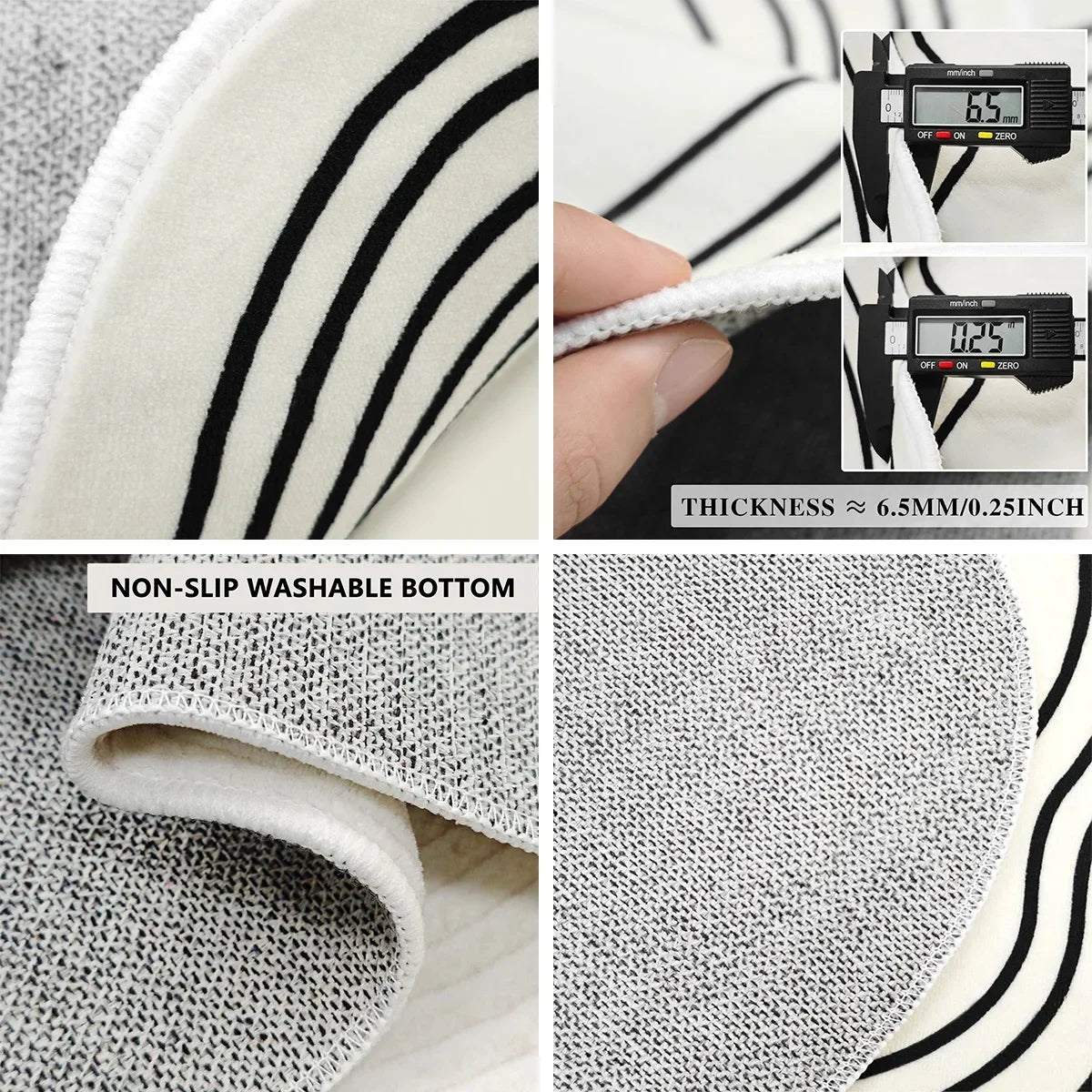 Living Room Carpet Non-slip Soft Machine Washable Floor Mat Retro Home Decor Easy To Fold Rug Bedroom Large Size Decorative Mats