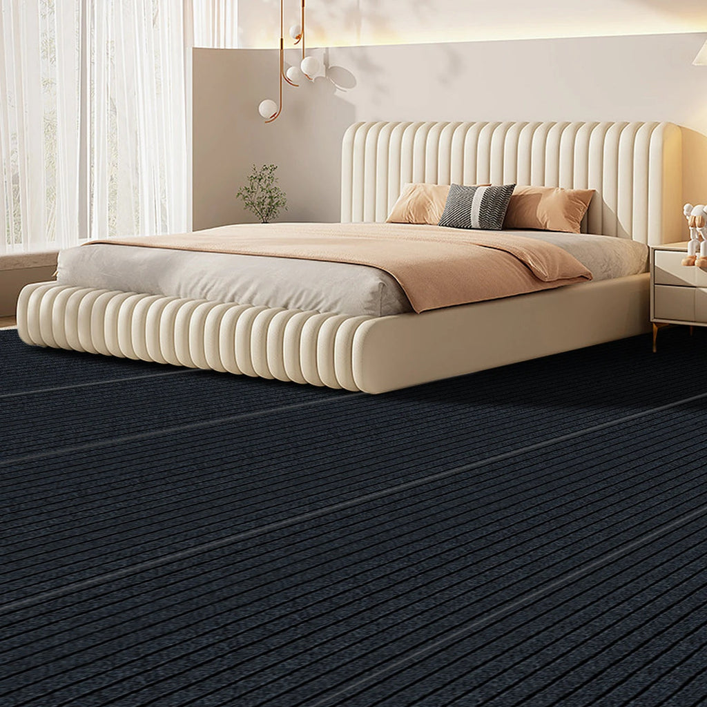 6mx70cm Long Non-Slip Rug Runner for Indoor Stairs Hallways, 5mm Striped Floor Mat, Anti-Skid Protective Carpet Cover for Steps