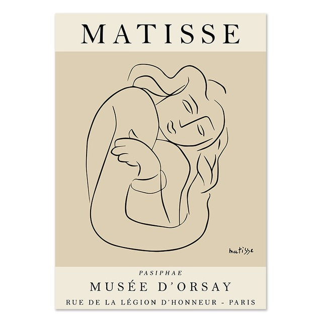 henri matisse abstract cut outs canvas wall art aesthetic posters roomtery