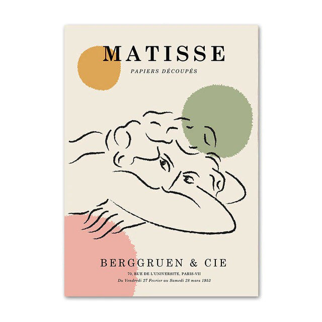 matisse and le muses cut outs gallery wall art aesthetic canvas posters roomtery
