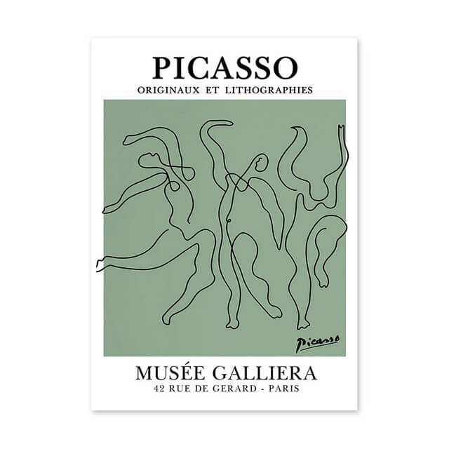 matisse cut outs green theme gallery wall art aesthetic posters roomtery