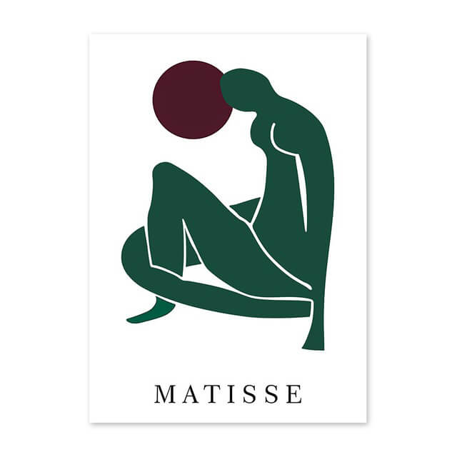 matisse cut outs green theme gallery wall art aesthetic posters roomtery