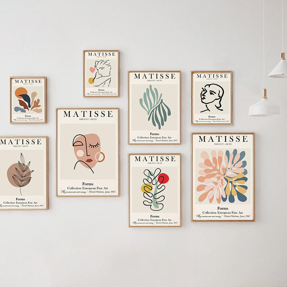 Matisse Outline Canvas Posters