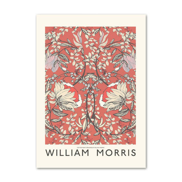 willian morris canvas wall art collection floral aesthetic wall posters roomtery