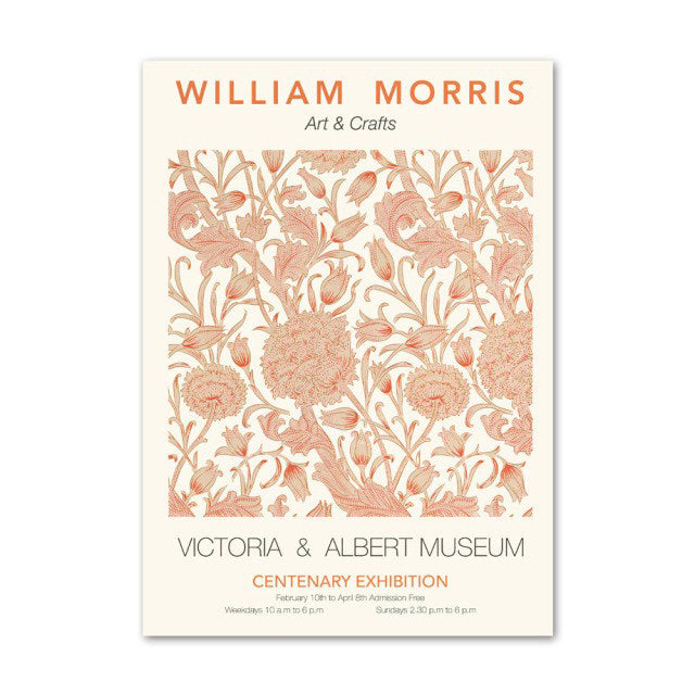 willian morris canvas wall art collection floral aesthetic wall posters roomtery