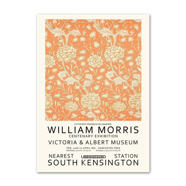 willian morris canvas wall art collection floral aesthetic wall posters roomtery